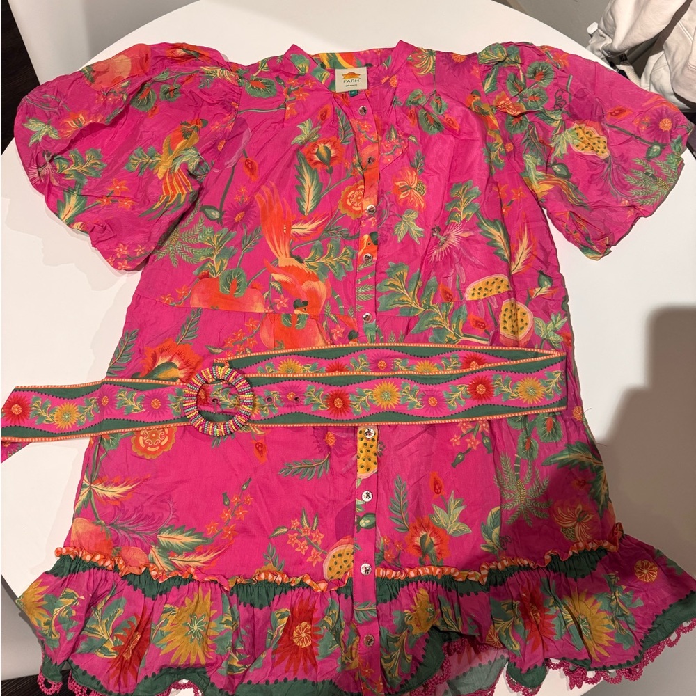 FARM Rio Pink Floral Dress